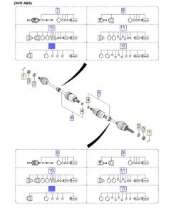طقم جلود عكوس داخلية