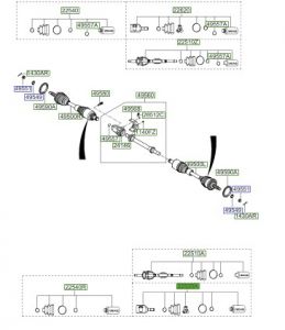 طقم جلود عكوس داخلية