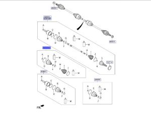 طقم جلدة عكس خلفي خارجي