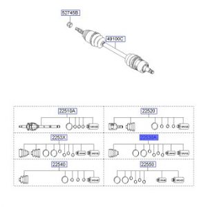 طقم جلدة عكس خارجية