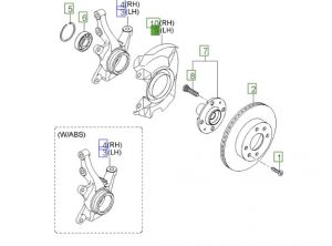 صاجة حماية هوب الفرامل الأمامي يسار