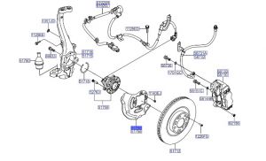 صاجة حماية هوب الفرامل الأمامي يسار