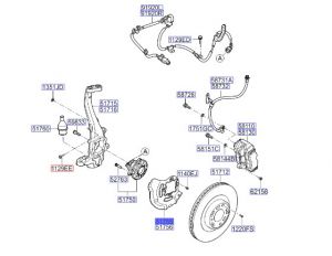 صاجة حماية هوب الفرامل الأمامي يسار