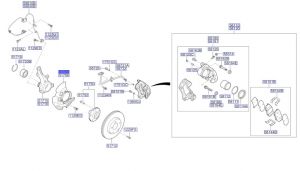 صاجة حماية هوب الفرامل الأمامي يسار