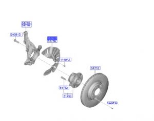 صاجة حماية هوب الفرامل الأمامي يسار