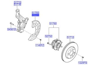 صاجة حماية هوب الفرامل الأمامي يمين