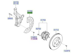 صاجة حماية هوب الفرامل الأمامي يمين
