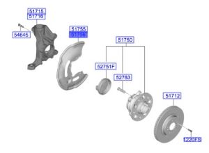 صاجة حماية هوب الفرامل الأمامي يمين