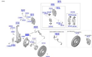صاجة حماية هوب الفرامل الأمامي يمين