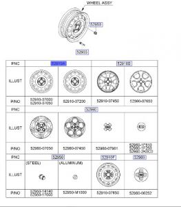 جنط ستيل مقاس 14