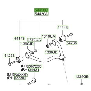 مقص علوي يسار