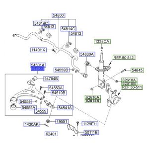 مقص أمامي سفلي يسار