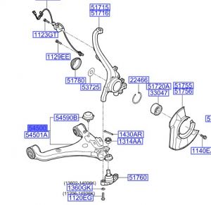 مقص أمامي سفلي يسار