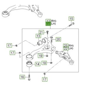 مقص أمامي سفلي يسار