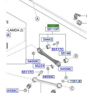 مقص خلفي علوي يسار