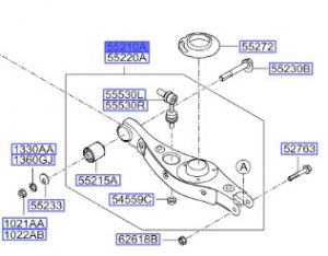 مقص خلفي يسار
