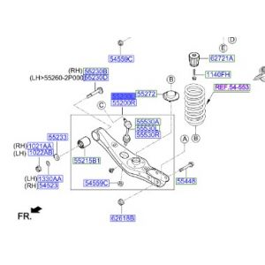 مقص خلفي سفلي يسار