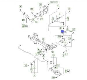 ذراع مقص خلفي