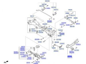 ذراع توازن خلفي يسار