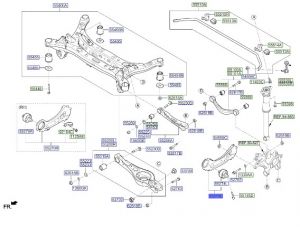 ذراع توازن خلفي يسار