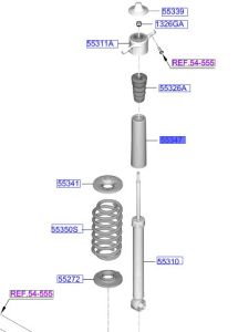 غطاء غبار مساعد خلفي