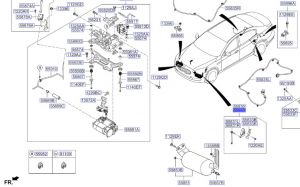 حساس ارتفاع المركبة الأمامي يمين