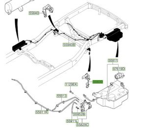 حساس ارتفاع المركبة الأمامي يسار