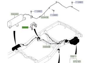 حساس ارتفاع المركبة الأمامي يمين