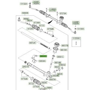 مثبت عمود دركسون سفلي
