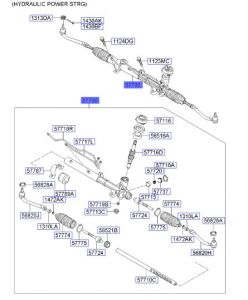 علبة دركسون سفلية مع دودة الدركسون