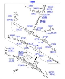 علبة دركسون سفلية مع دودة الدركسون