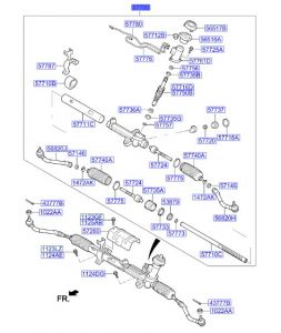 علبة دركسون سفلية مع دودة الدركسون