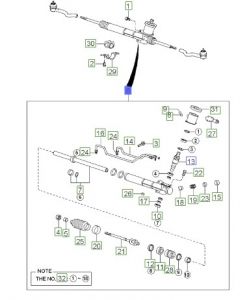علبة دركسون سفلية مع دودة الدركسون
