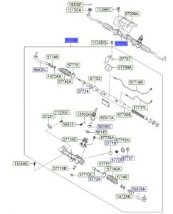 علبة دركسون سفلية مع دودة الدركسون