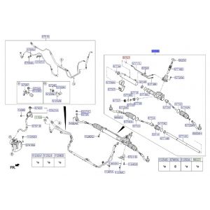 علبة دركسون سفلية مع دودة الدركسون