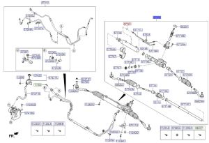 علبة دركسون سفلية مع دودة الدركسون