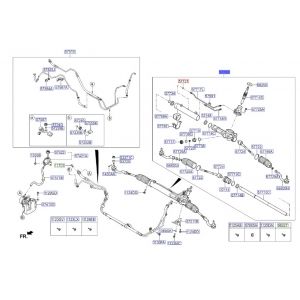 علبة دركسون سفلية مع دودة الدركسون