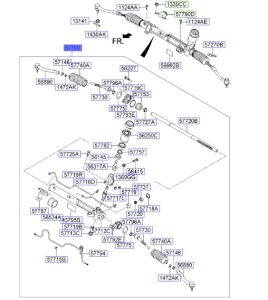 علبة دركسون سفلية مع دودة الدركسون