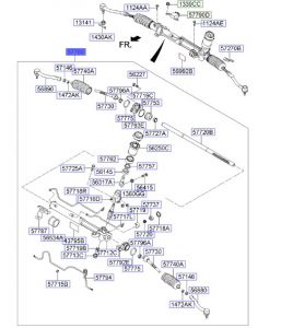 علبة دركسون سفلية مع دودة الدركسون
