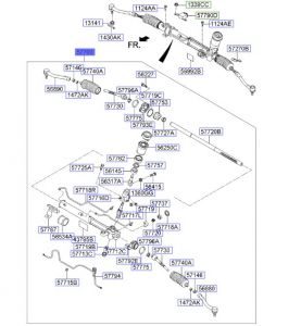 علبة دركسون سفلية مع دودة الدركسون