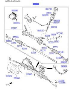 علبة دركسون كهربائية سفلية مع دودة الدركسون