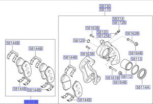 فحمات فرامل أمامية