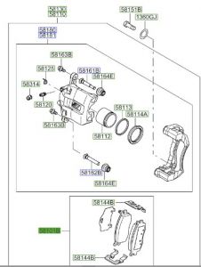 فحمات فرامل أمامية