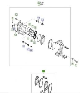 فحمات فرامل أمامية
