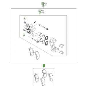 فحمات فرامل أمامية