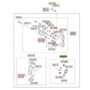 طقم إصلاح كليبر أمامي