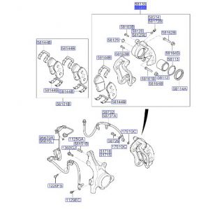 كليبر فرامل أمامي يسار
