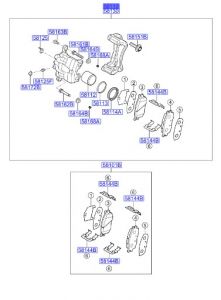 كليبر فرامل أمامي يسار
