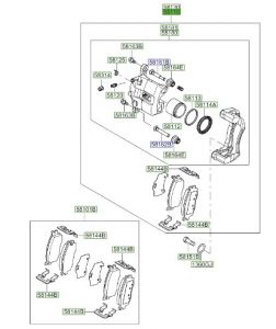 كليبر فرامل أمامي يسار