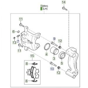 كليبر فرامل أمامي يسار
